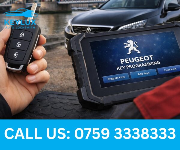 Peugeot key programming London mobile locksmith
